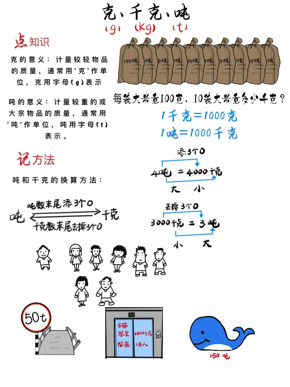 吨手抄报内容三年级图片