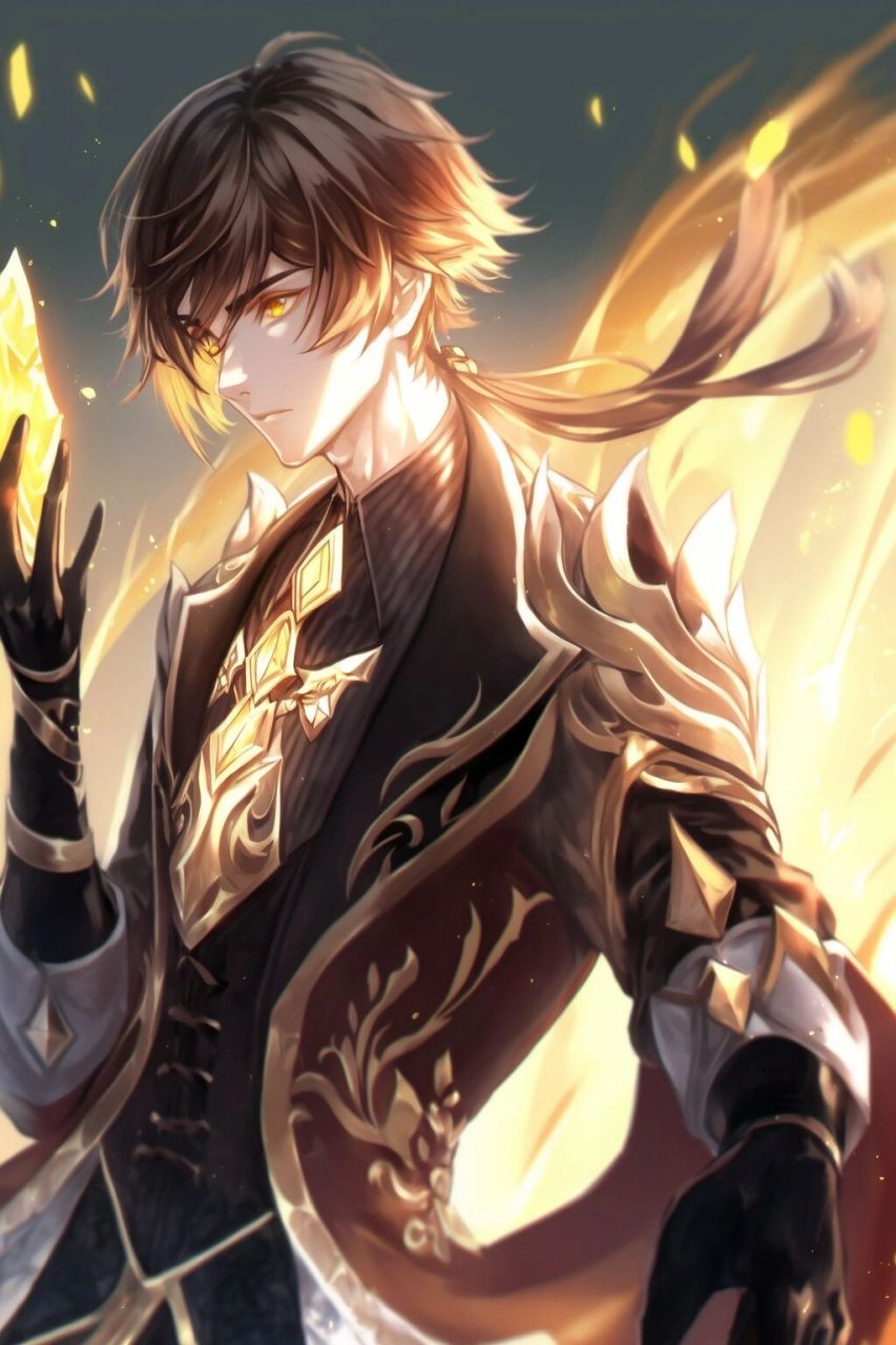 原神丨钟离 高清壁纸 此世群魔诸神并起,我虽无意逐鹿,却知苍生苦楚