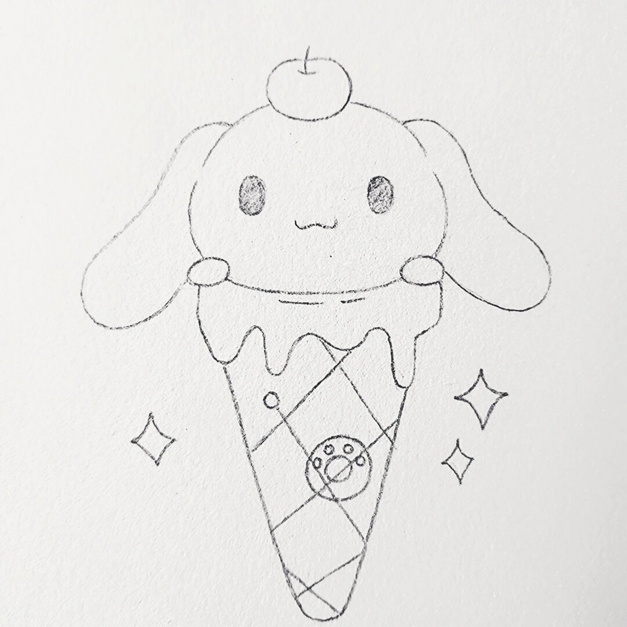 零基础简笔画教程|玉桂狗冰淇淋 我最心酸的是我舍