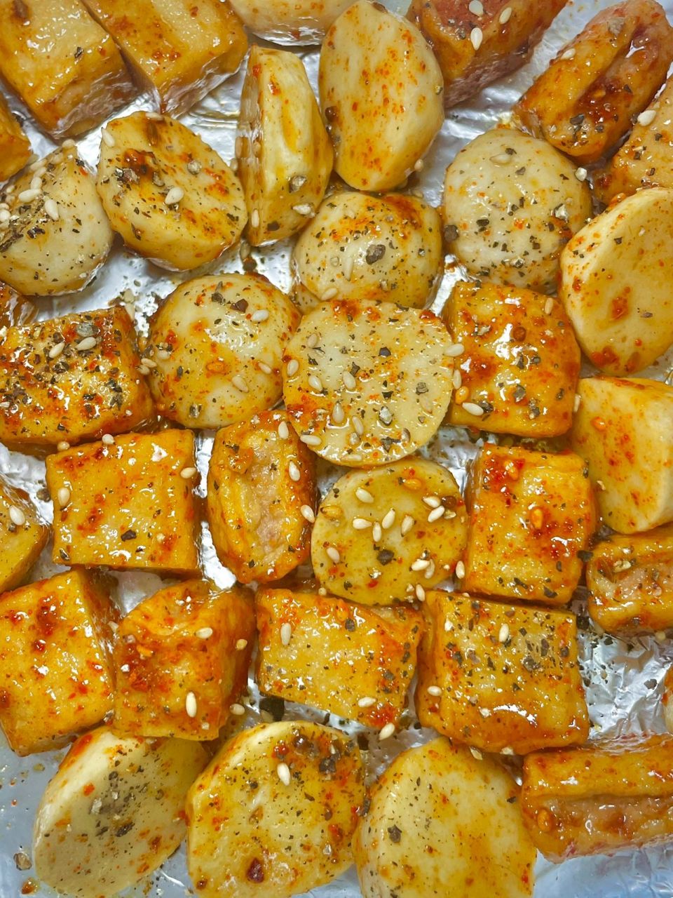 空气炸锅烤鱼丸07一不小心又吃多了 09冻的丸子从冰箱拿出来清洗