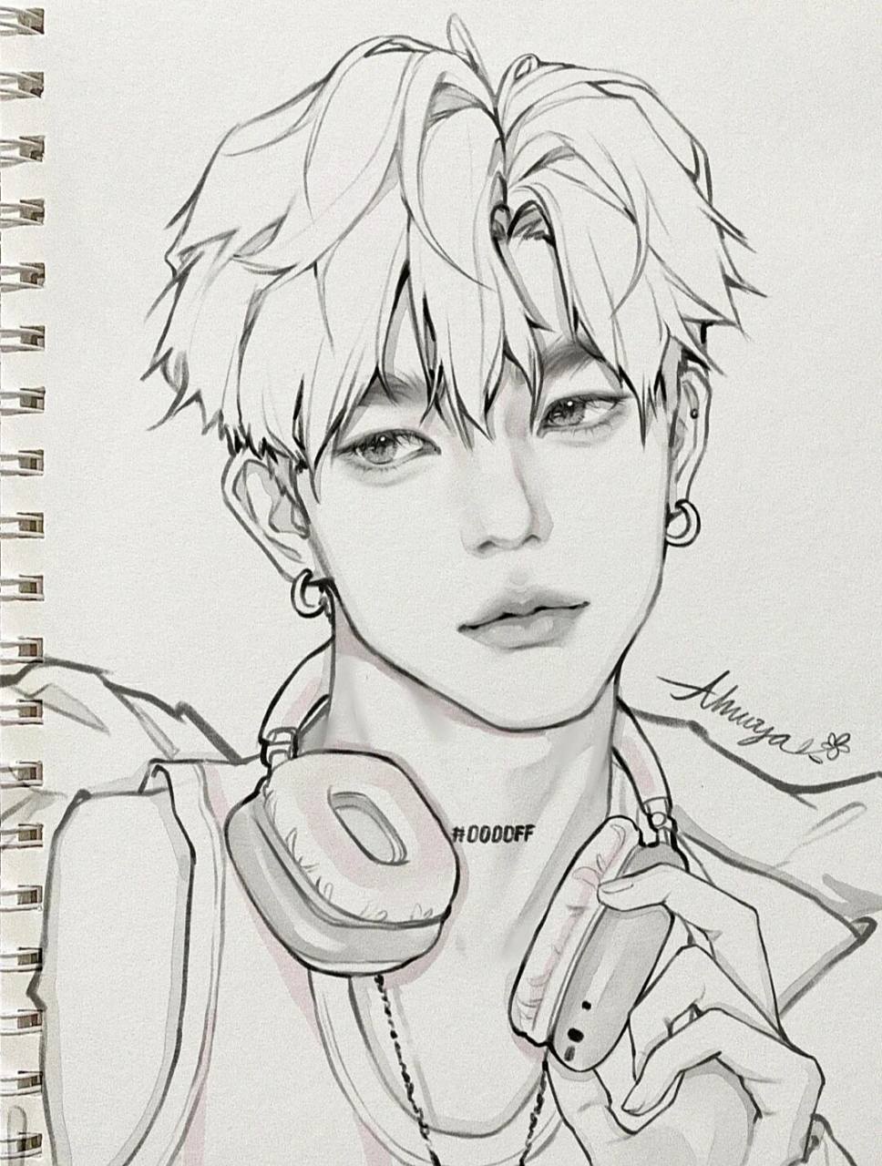 谁是你的校园男神                谁是你心中的校园男神呢 临摹原图