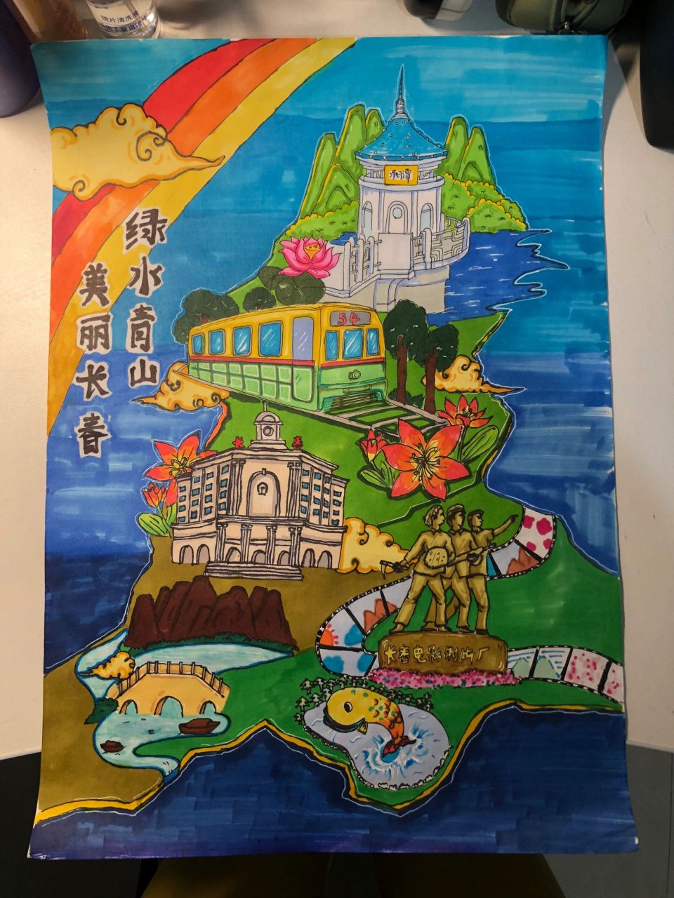 爱卫小卫士主题画 画的关于环保的主题画
