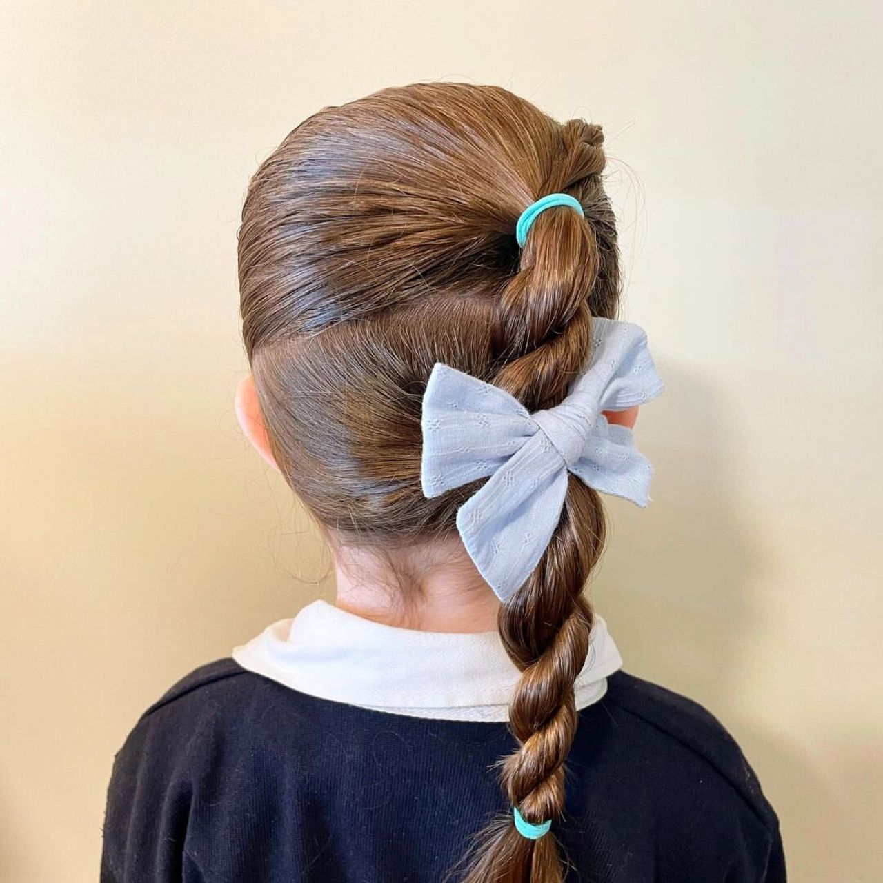 侧边马尾#侧编马尾# #侧边编发# #小女孩编发# #小女孩发型# #小女孩