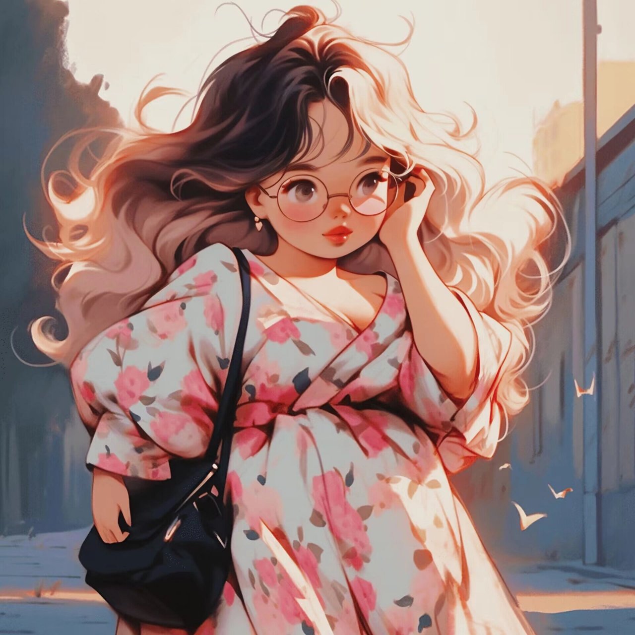 芭比风格胖女孩时装头像」系列一 不怕你胖就怕你不懂时尚