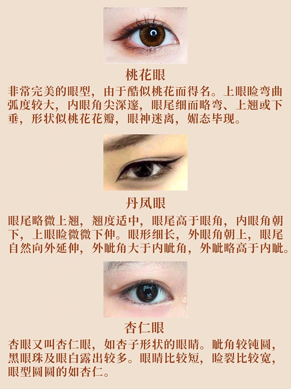 丹凤眼,杏仁眼,桃花眼,你的是什么眼?