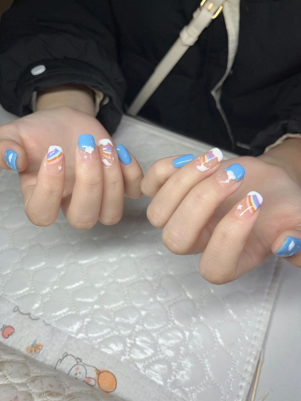 彩虹96蓝天白云78美甲客照