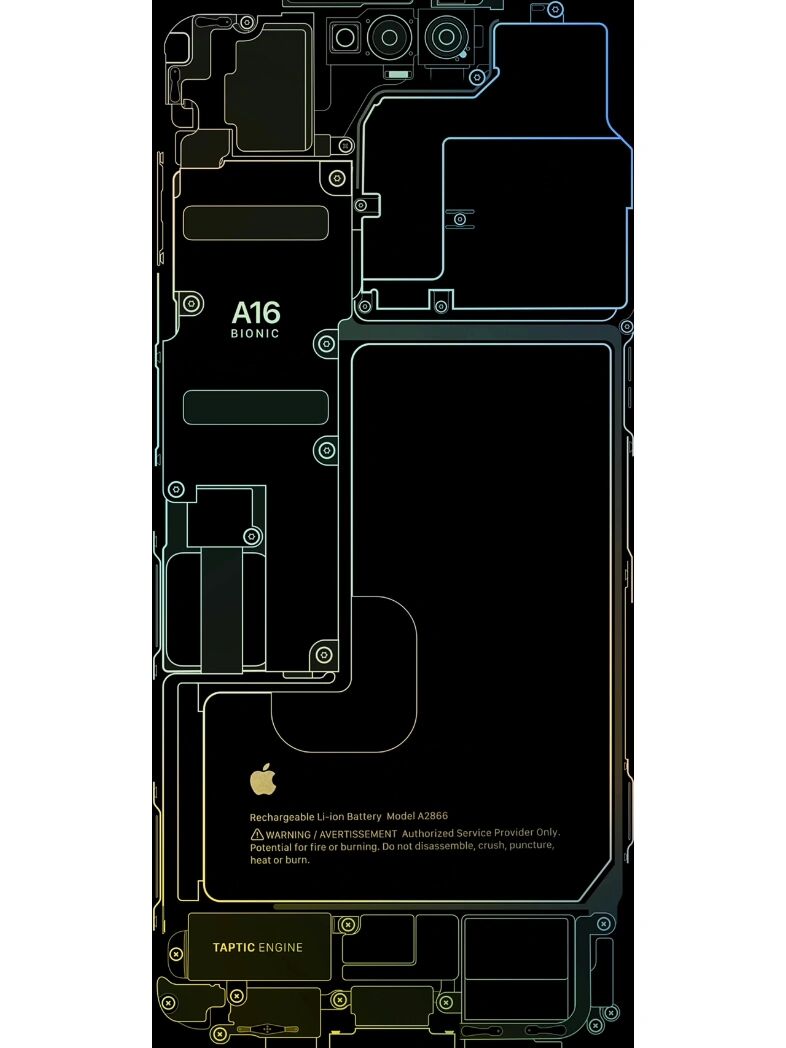 iphone14pro内部结构透视高清壁纸