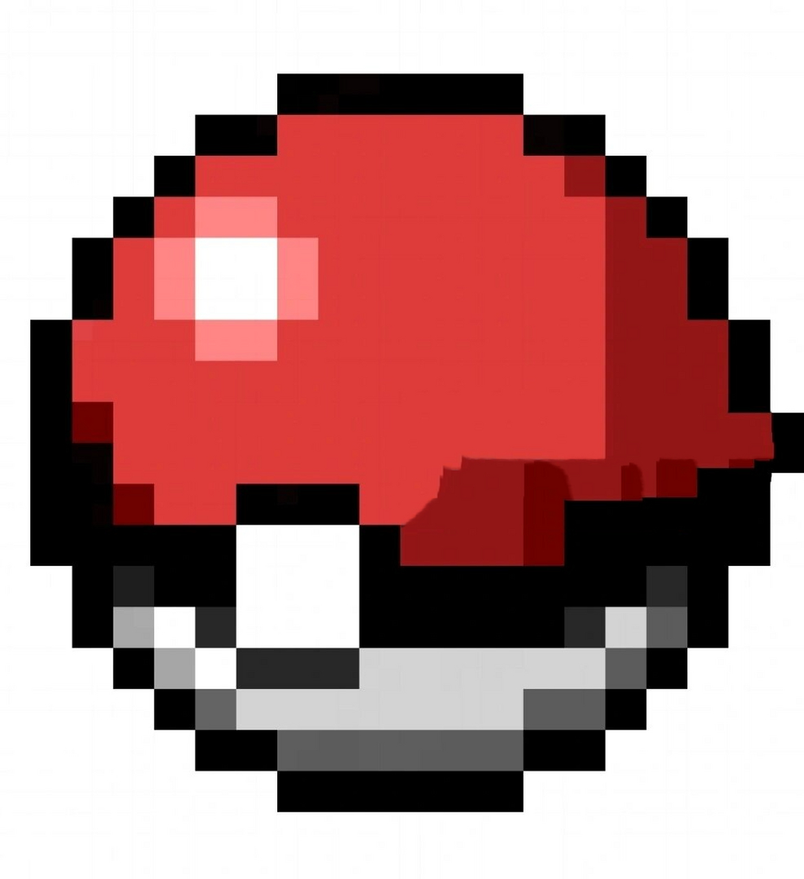 像素画_精灵球篇(第一期) 🌟普通球:最基础的一类精灵球,适用于大