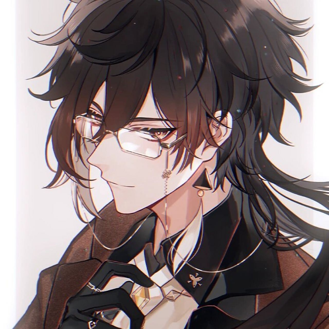 原神 钟离 动漫头像 已调画质 图源网络 侵权删.