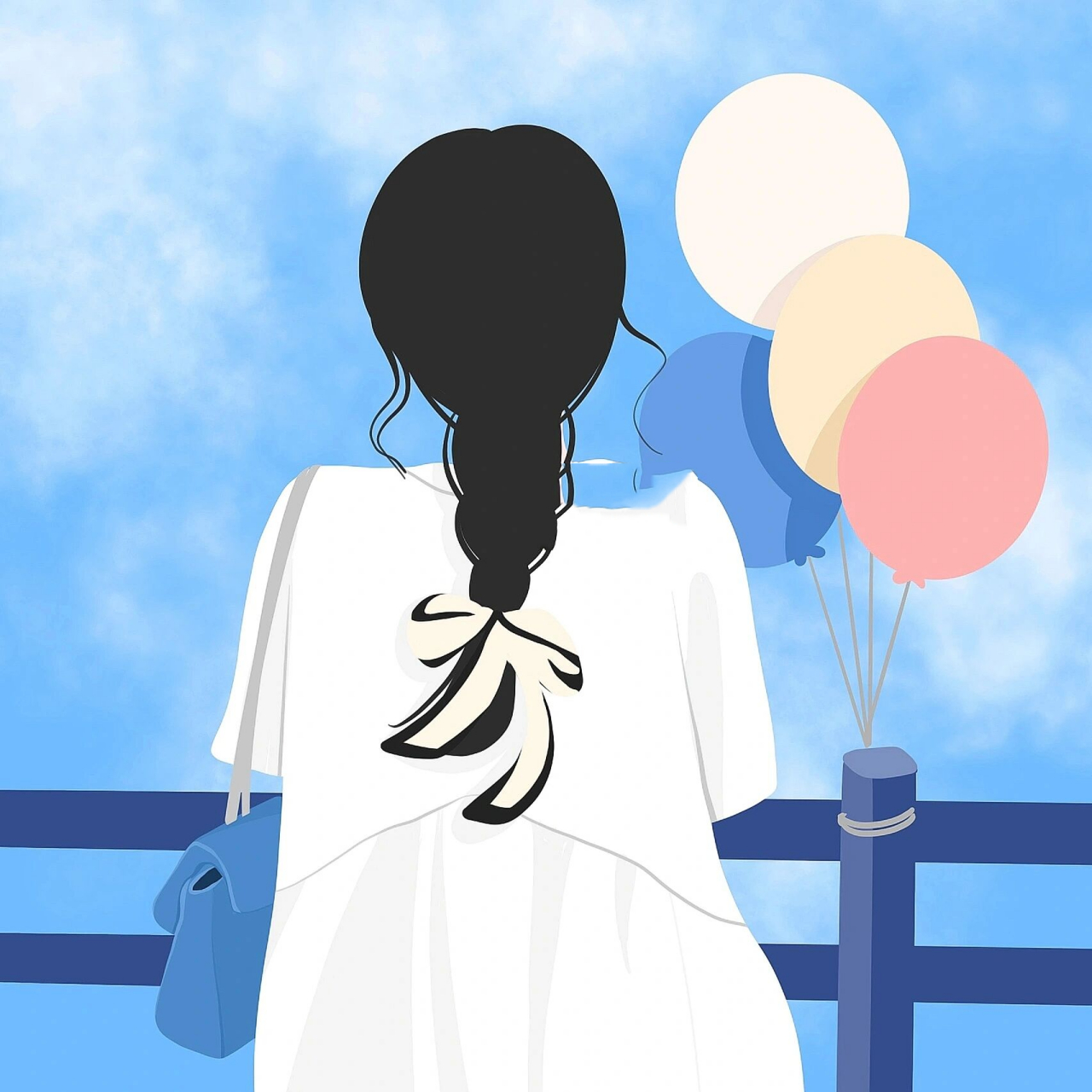 女生背影头像|生活一半烟火,一半远方 总喜欢呆呆的坐在窗口发呆 偶尔