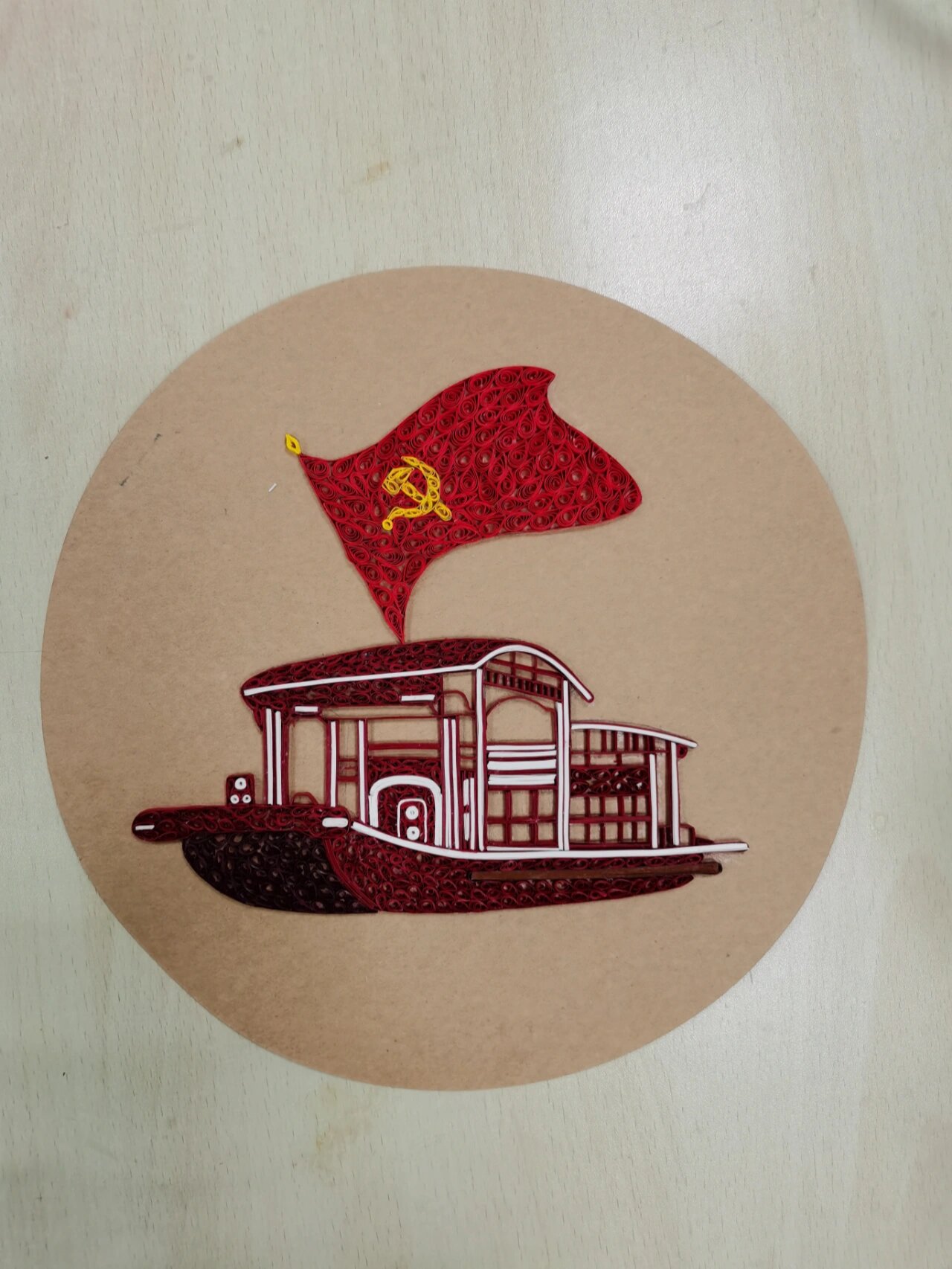 红船精神(衍纸画@青春快乐向前冲的动态