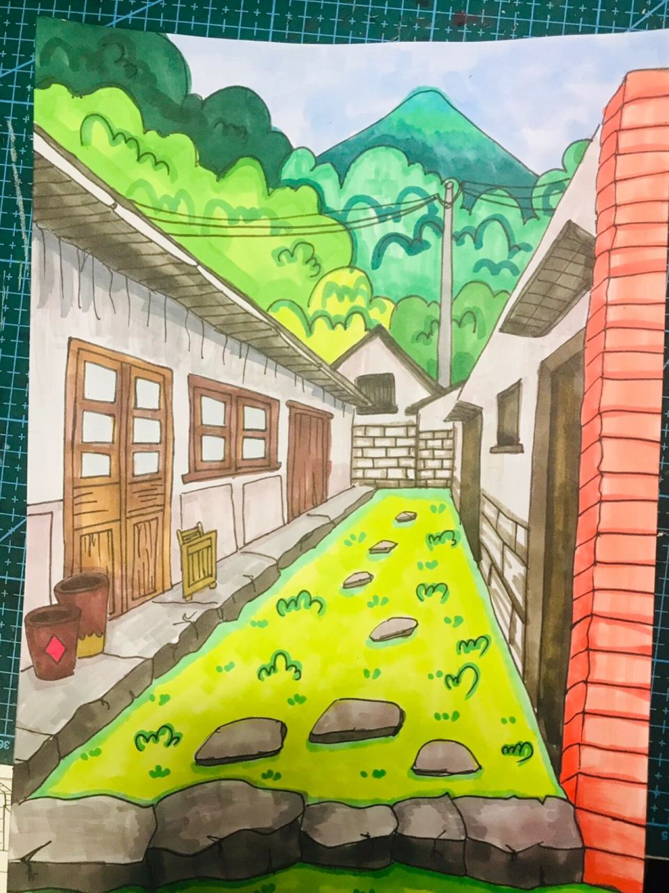 这是一年级漫画4级一点透视的考级辅导练习 	 我们有线上1