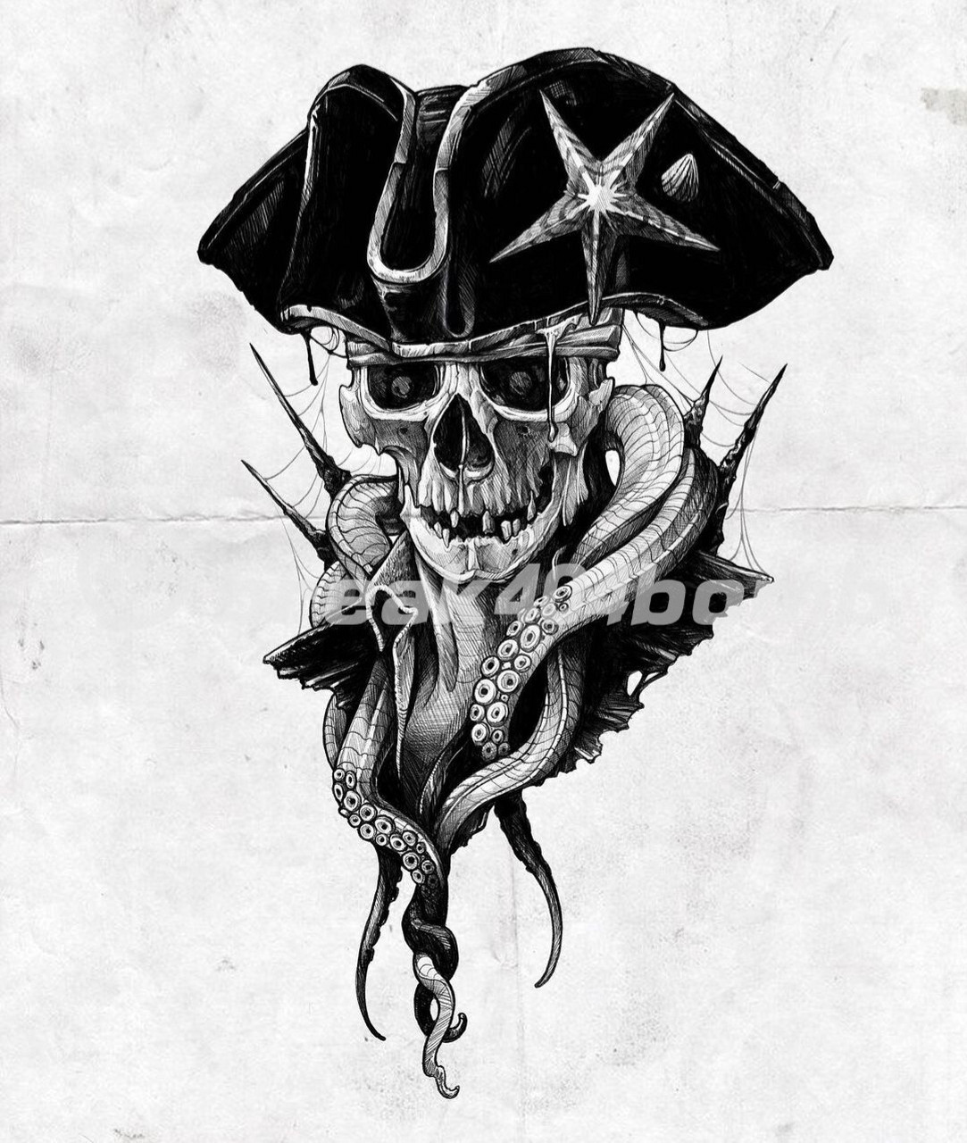 暗黑欧美风格手稿丨暗黑纹身手稿 [汗]适合暗黑的朋友都纹身图案