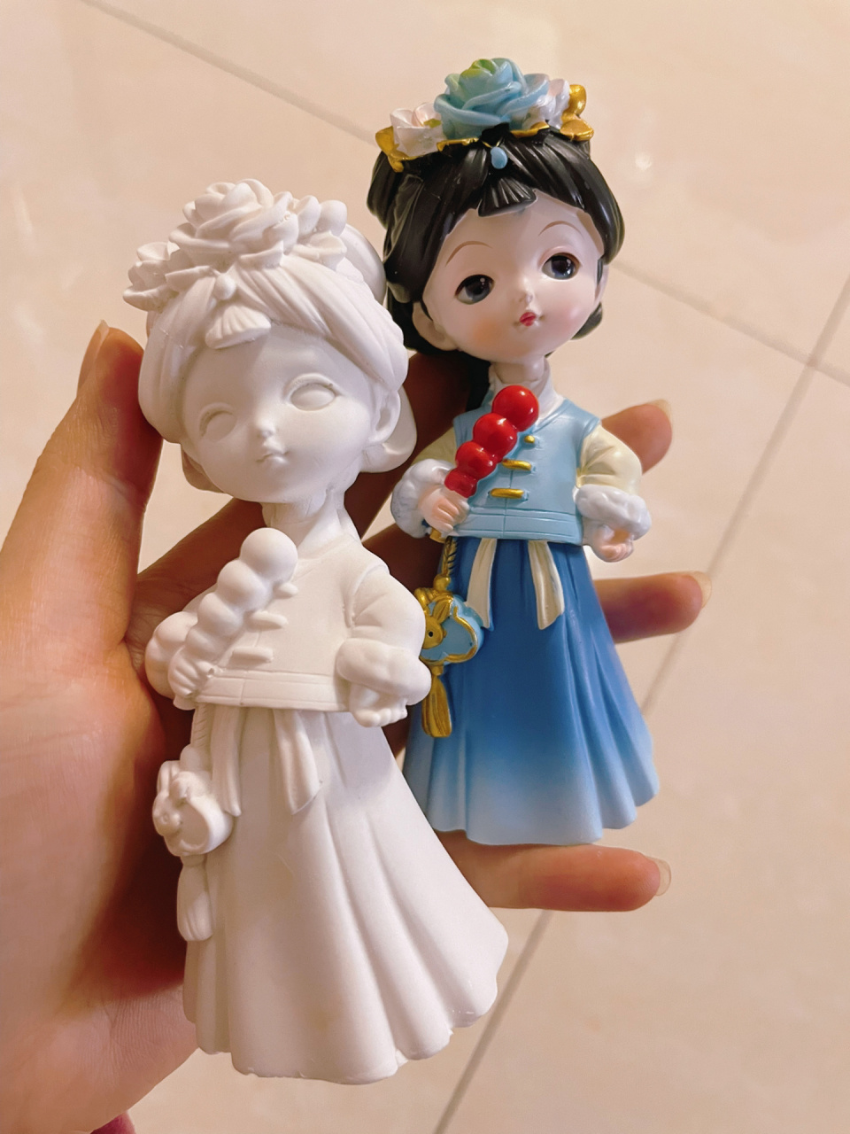 颜值担当,果然是石膏娃娃地摊王者 新出的一款古风3d立体石膏娃娃,一