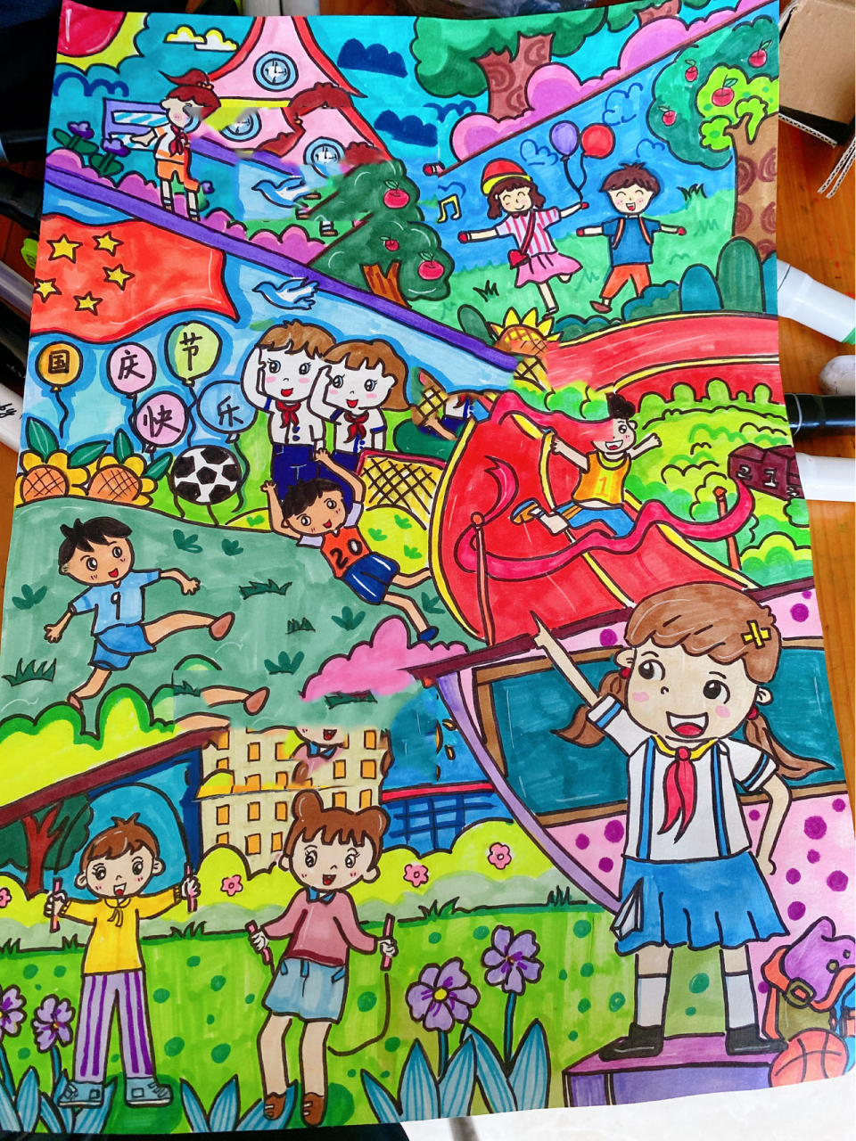 校园绘画 校园活动绘画