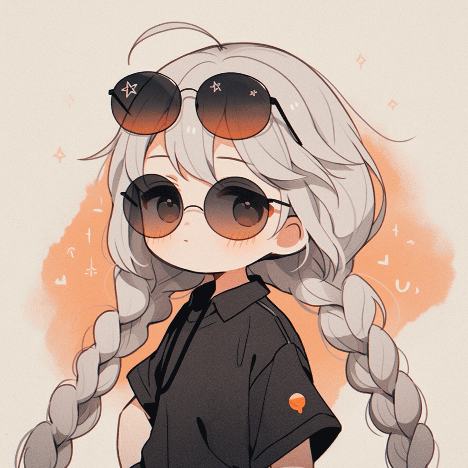 可爱女孩头像|墨镜一戴,谁也不爱?