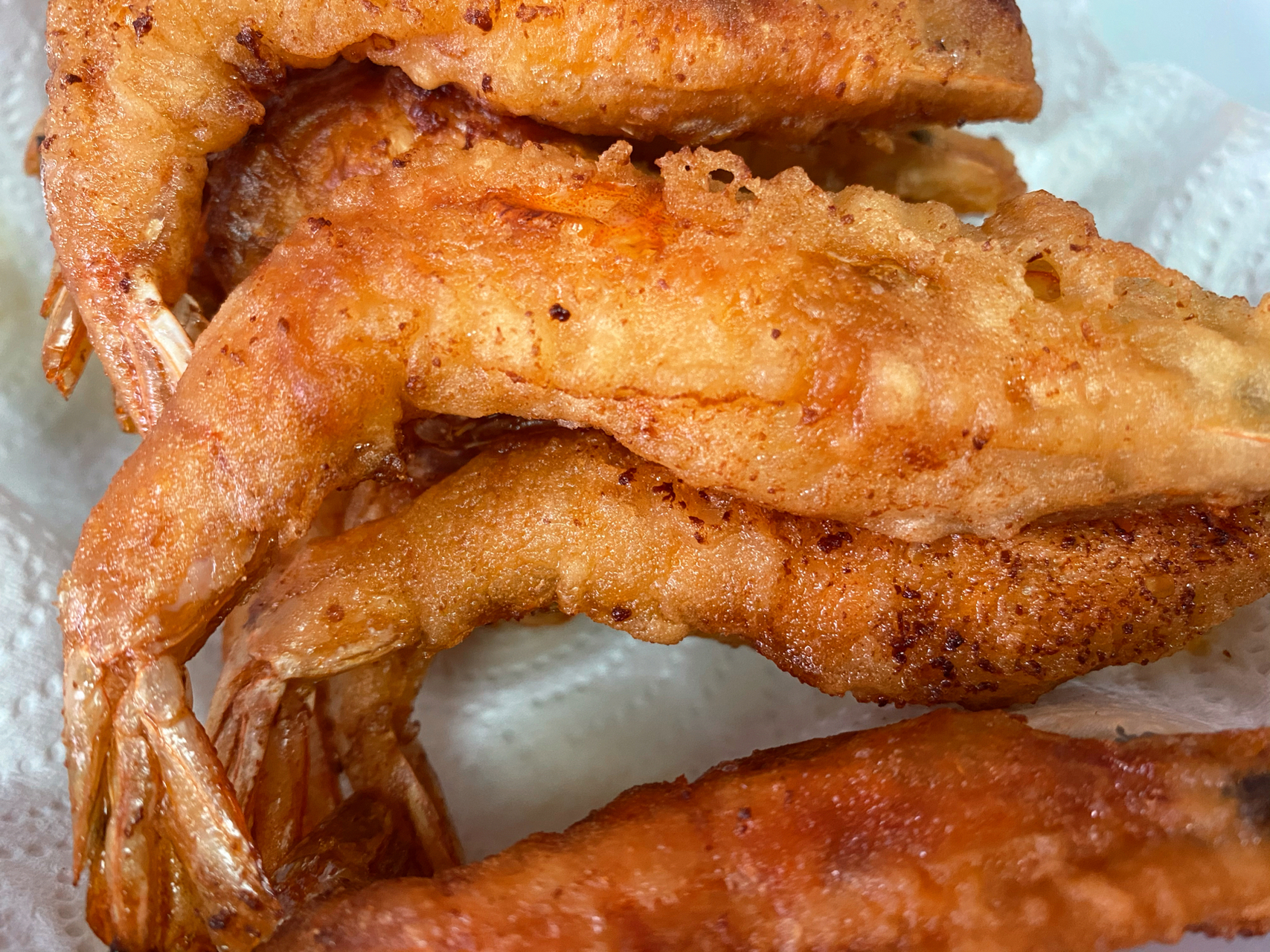 炸大虾98 感觉身体缺少些油炸的东西来个炸大虾98 96食材:大虾