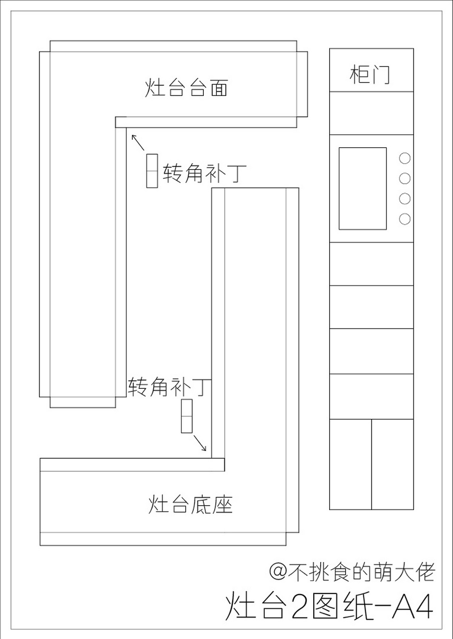 超简单迷你灶台图纸教程分享|diy纸箱改造 小伙伴们新年好呀!