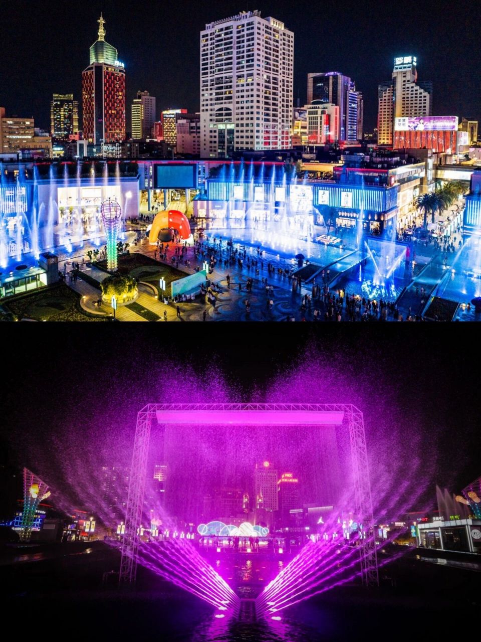 来宁波必去天一广场 来天一广场必看音乐喷泉 超震撼的音乐喷泉深入