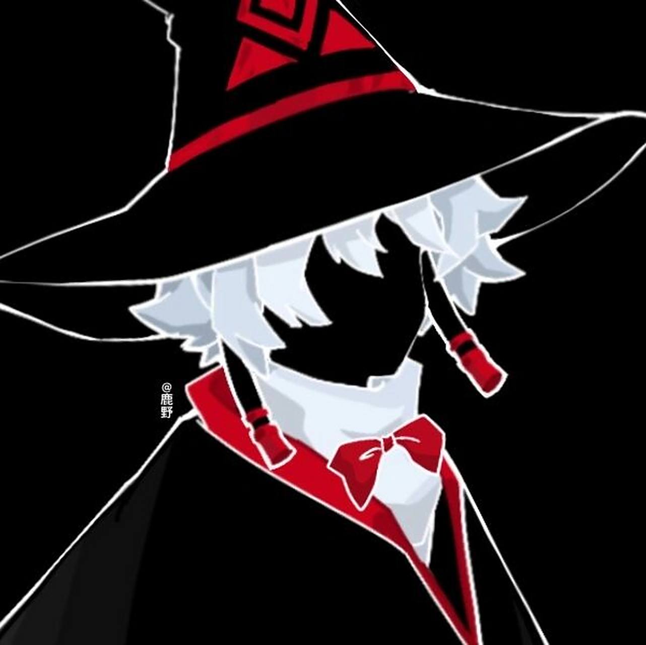 [光遇头像]007 光遇巫师头头像分享 红黑配色 光遇的画画日常