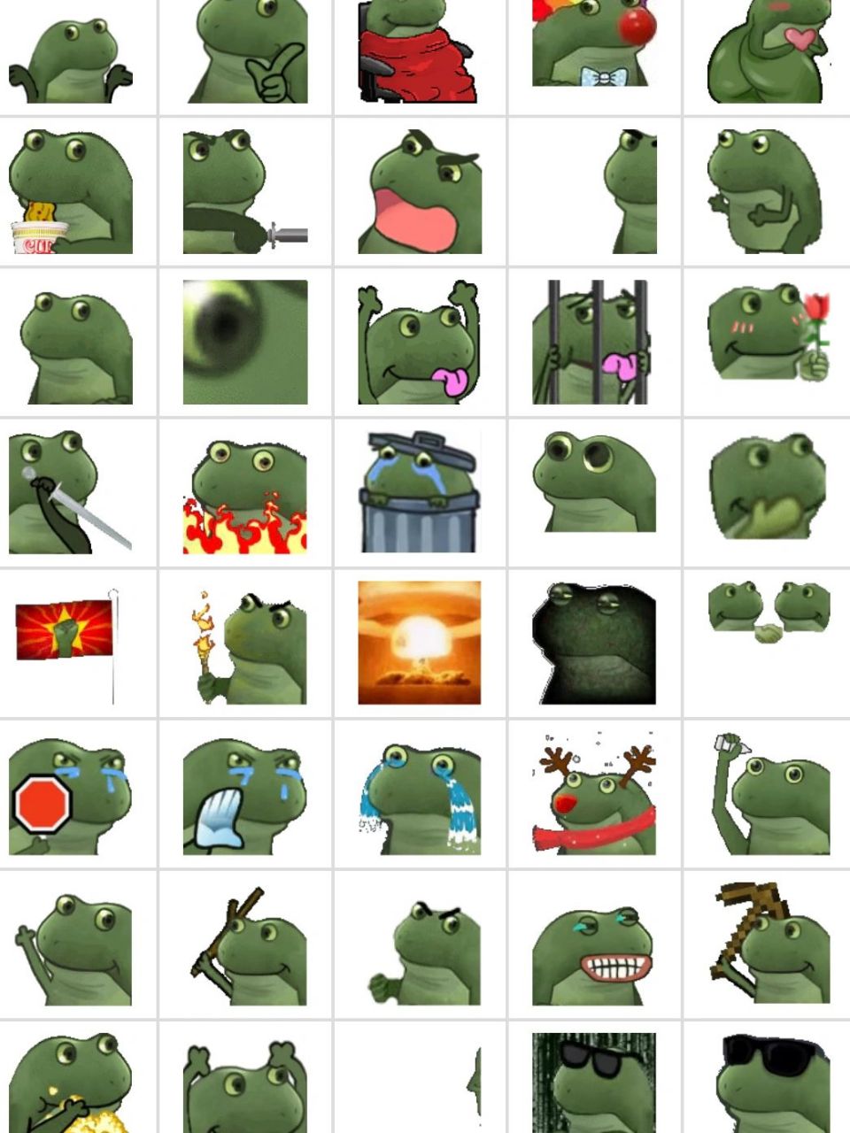 史上超全青蛙表情包第二篇!    翻翻主页!就9315看到第一篇!