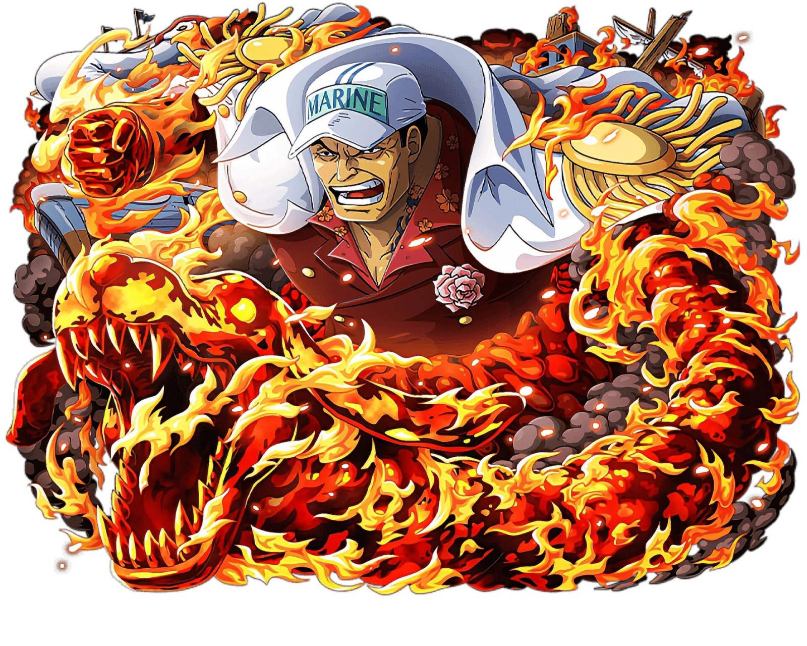 海贼王人物篇28 "赤犬"萨卡斯基 08所属组织:海军 92恶魔果实