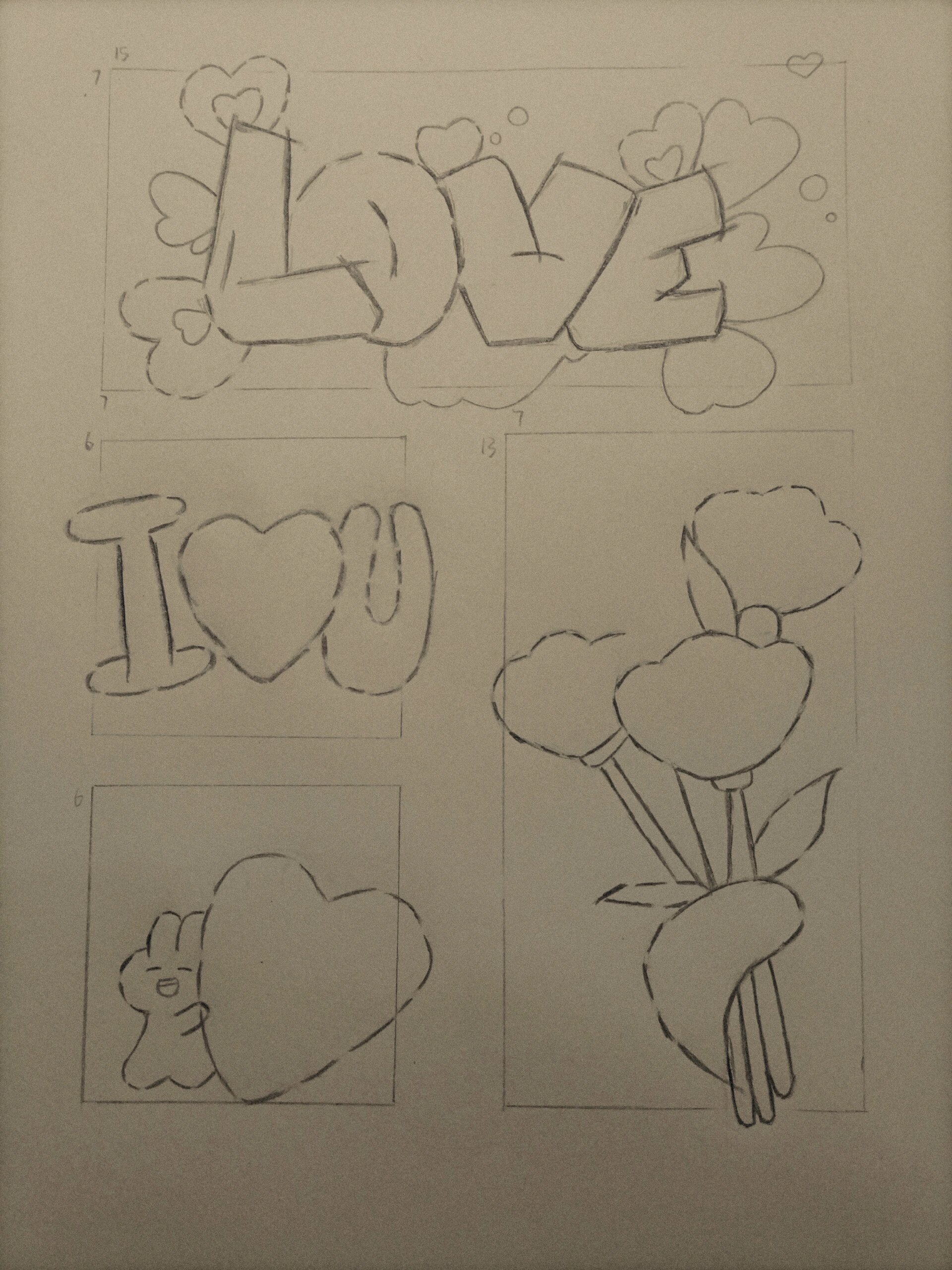 临摹|简笔画 love93 临摹临摹 小爱好99