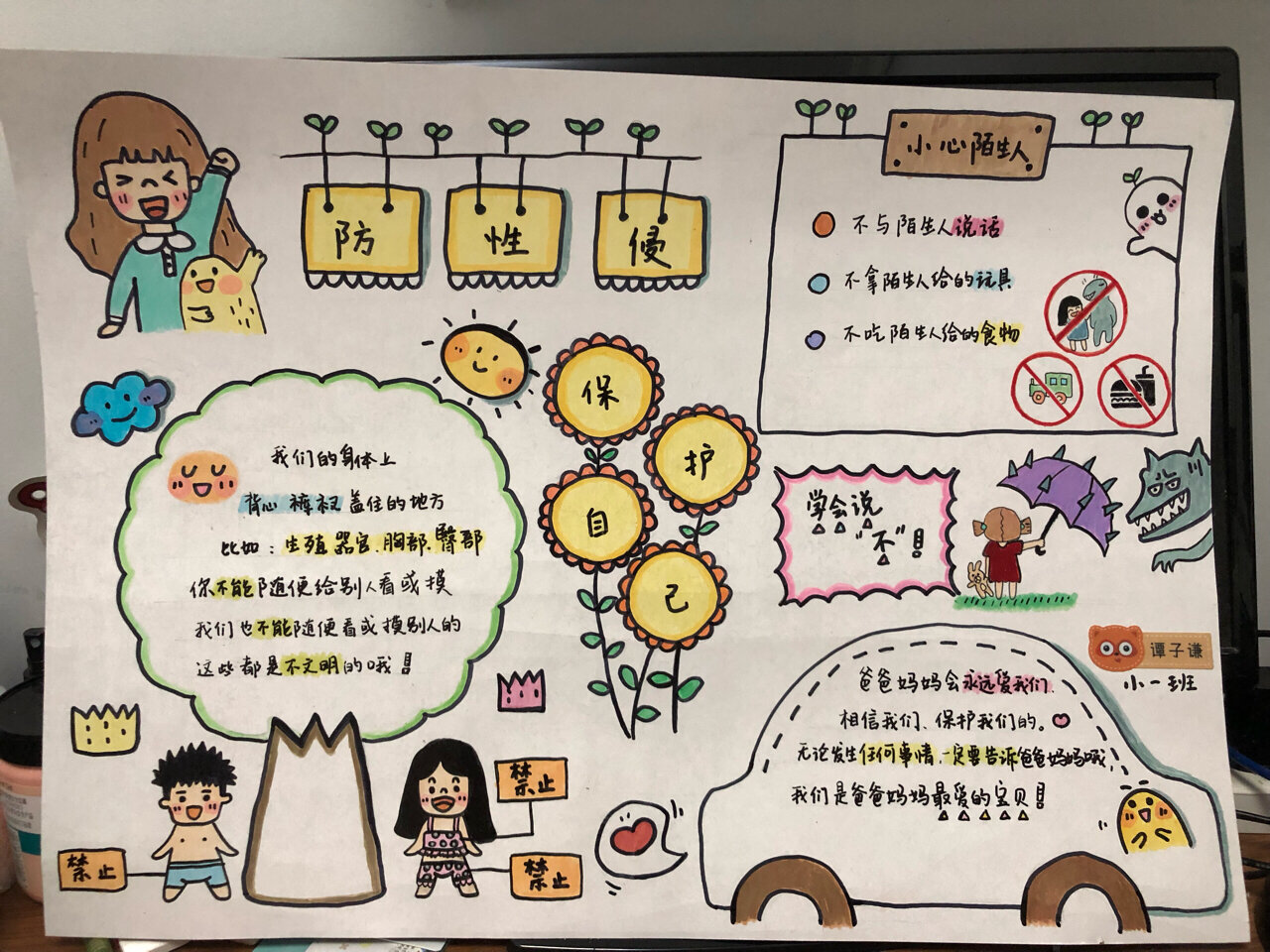 幼儿园第一次布置的手抄报,竟然.@青丝挽画棠的动态