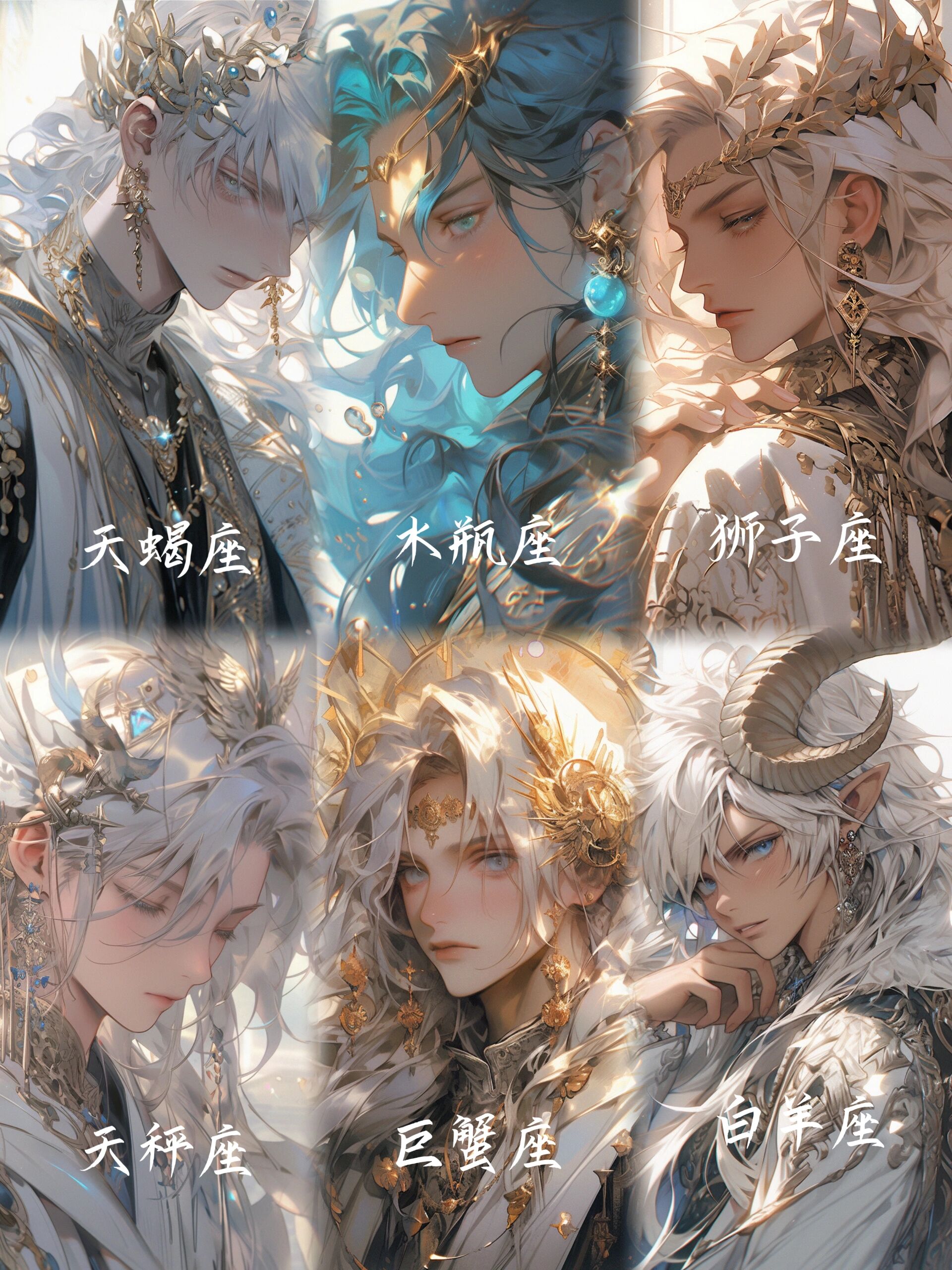 十二星座男生头像