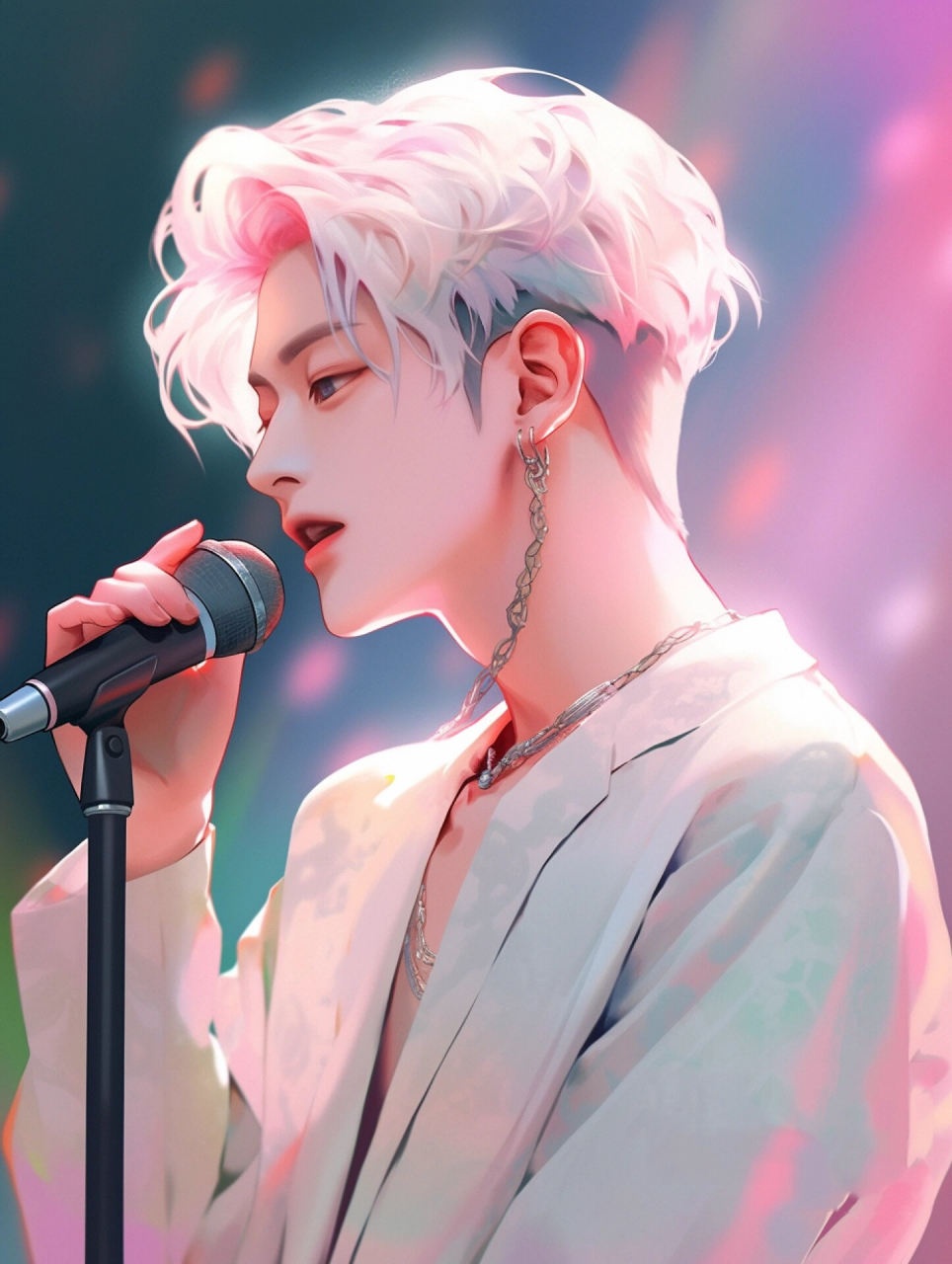 唱歌的男孩「头像壁纸」 唱一首歌吧