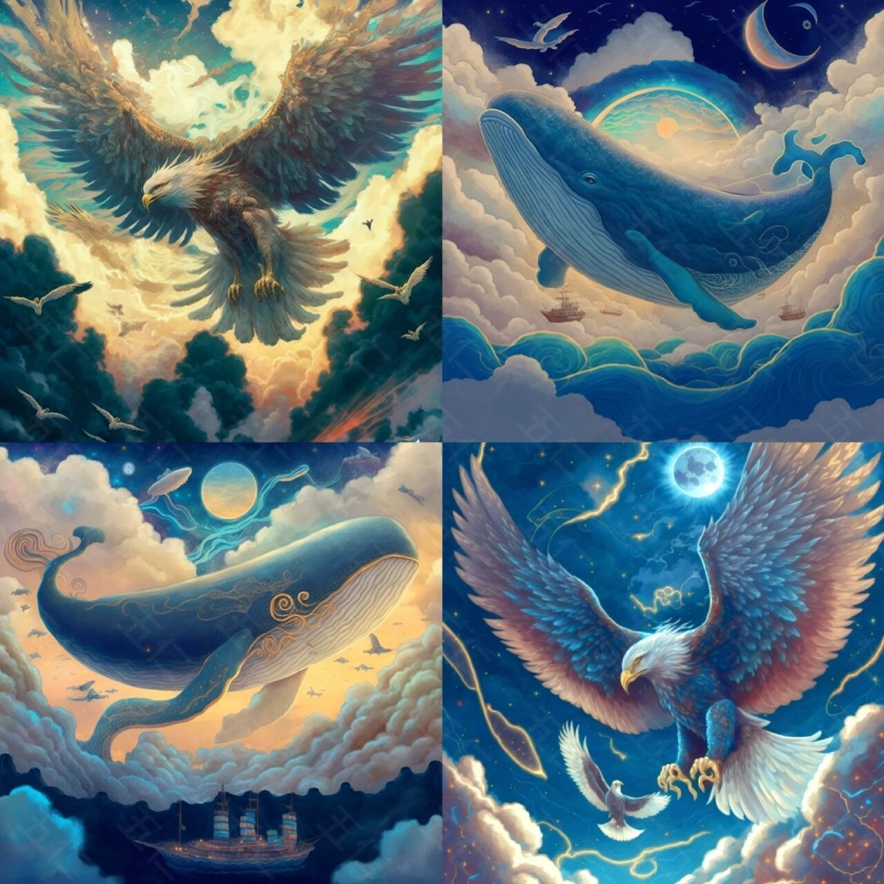 大鹏象征着颇多意义,文人多以大鹏比喻高远的志向和勇往直前的雄心.