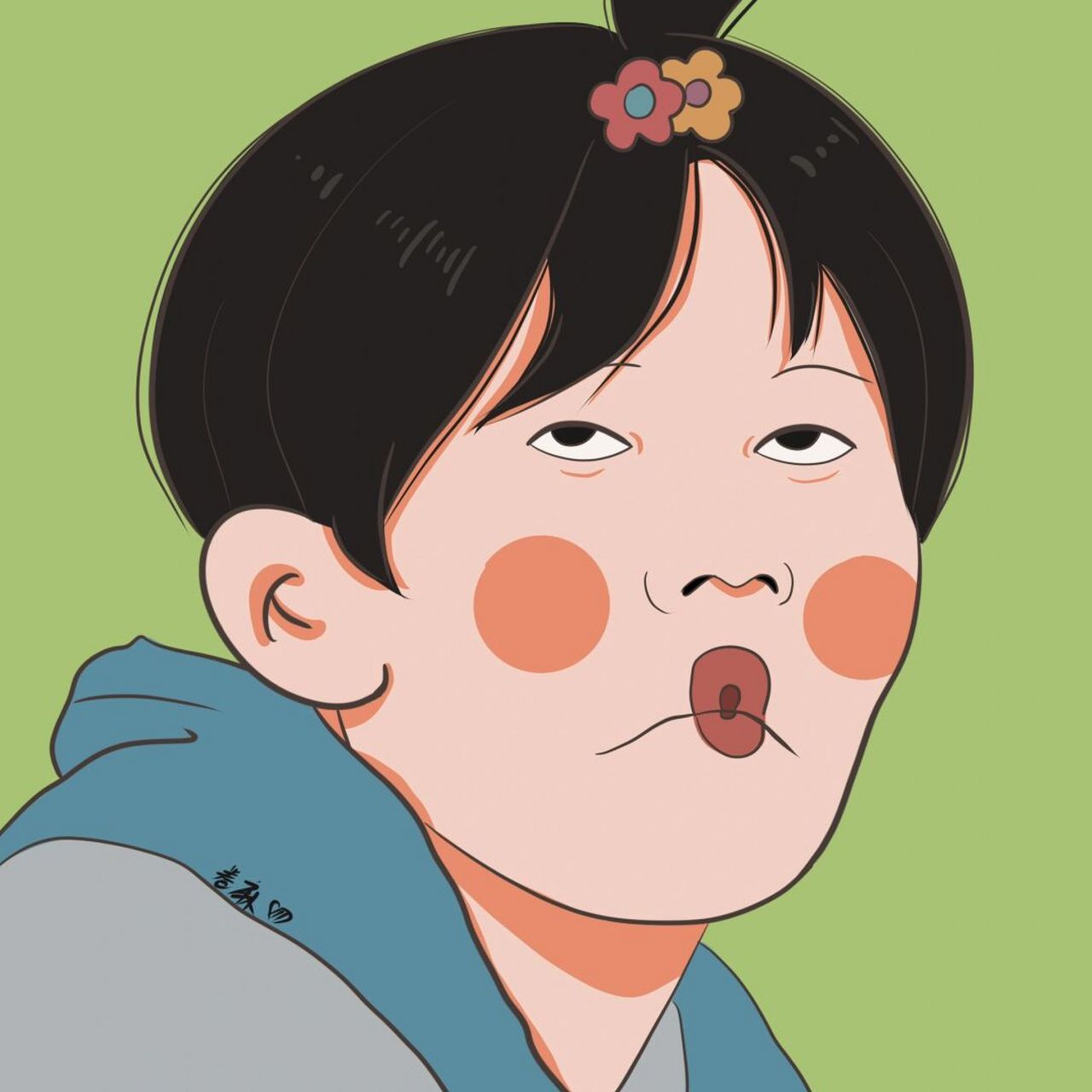 插画头像#   #情侣头像#   #头像#   #头像分享#   #沙雕头像