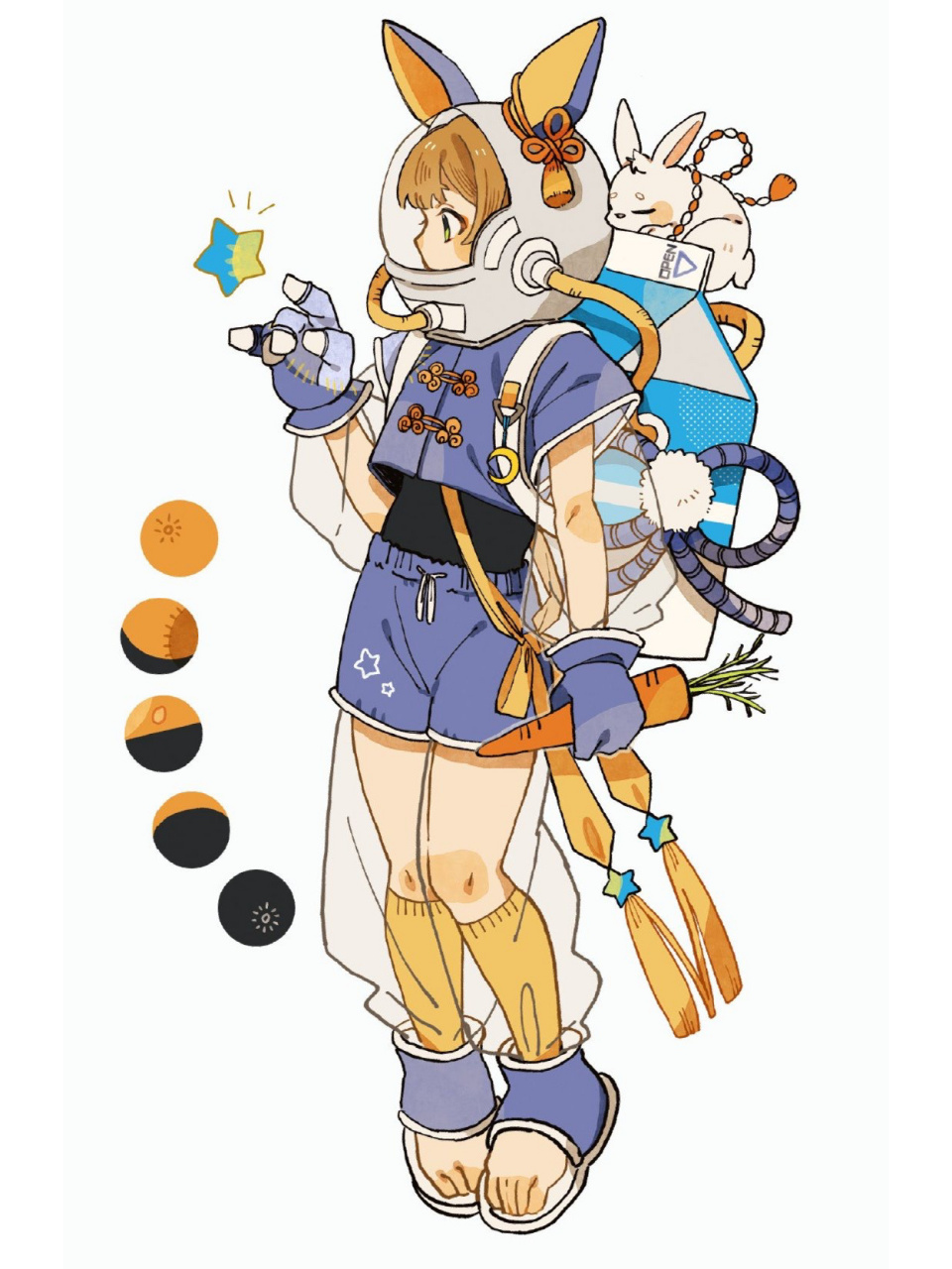 动漫人物插画 画师:七星 @小红书成长助手