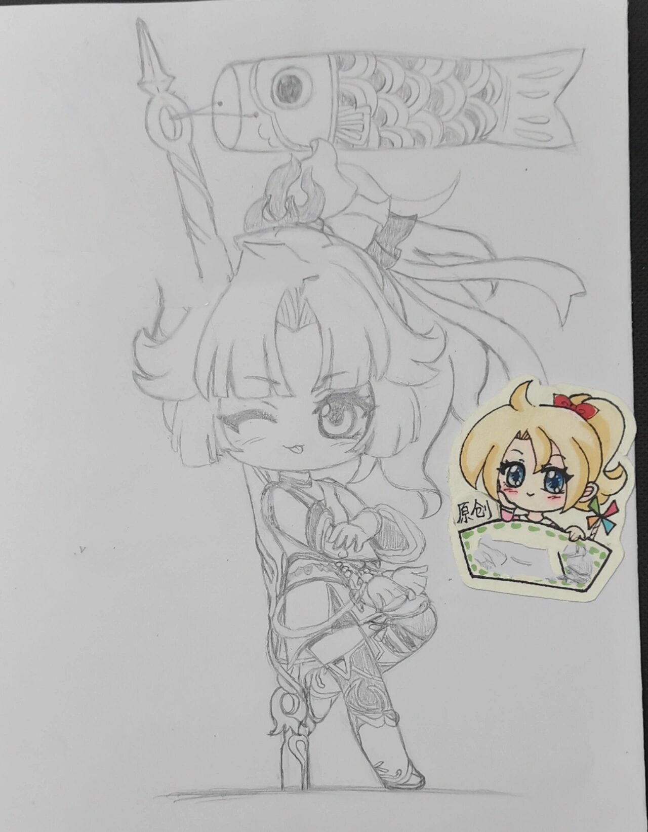 王者荣耀新英雄云缨二创手绘简笔画画的日常 二创(下周应该很多小伙伴