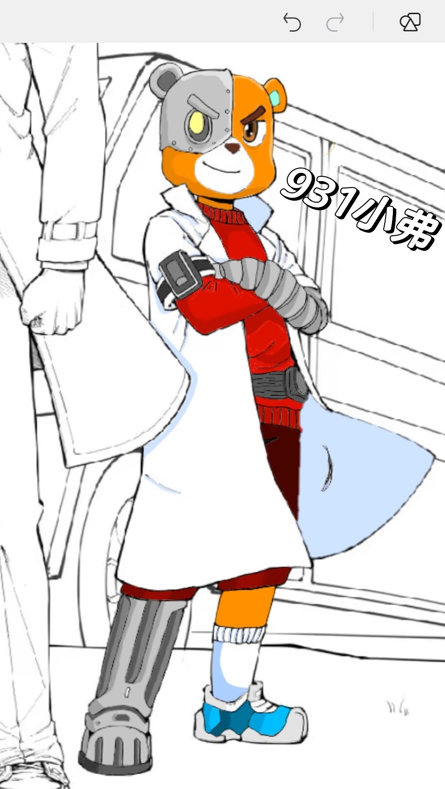 弗兰熊上色完成