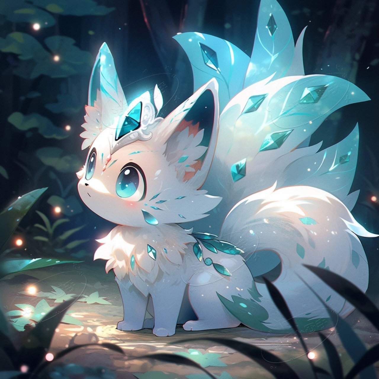 可爱的九尾小狐狸  你喜欢吗?