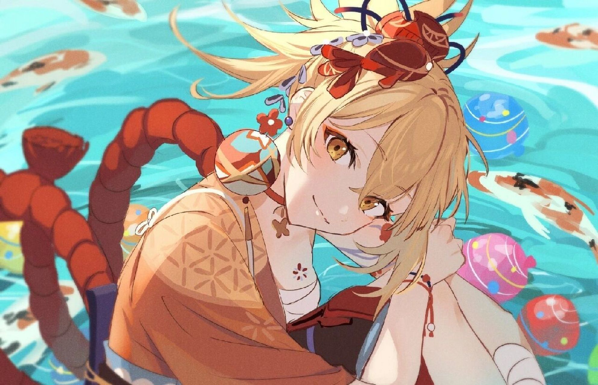 宵宫高清壁纸分享92     风好大啊,声音都被吹回来啦