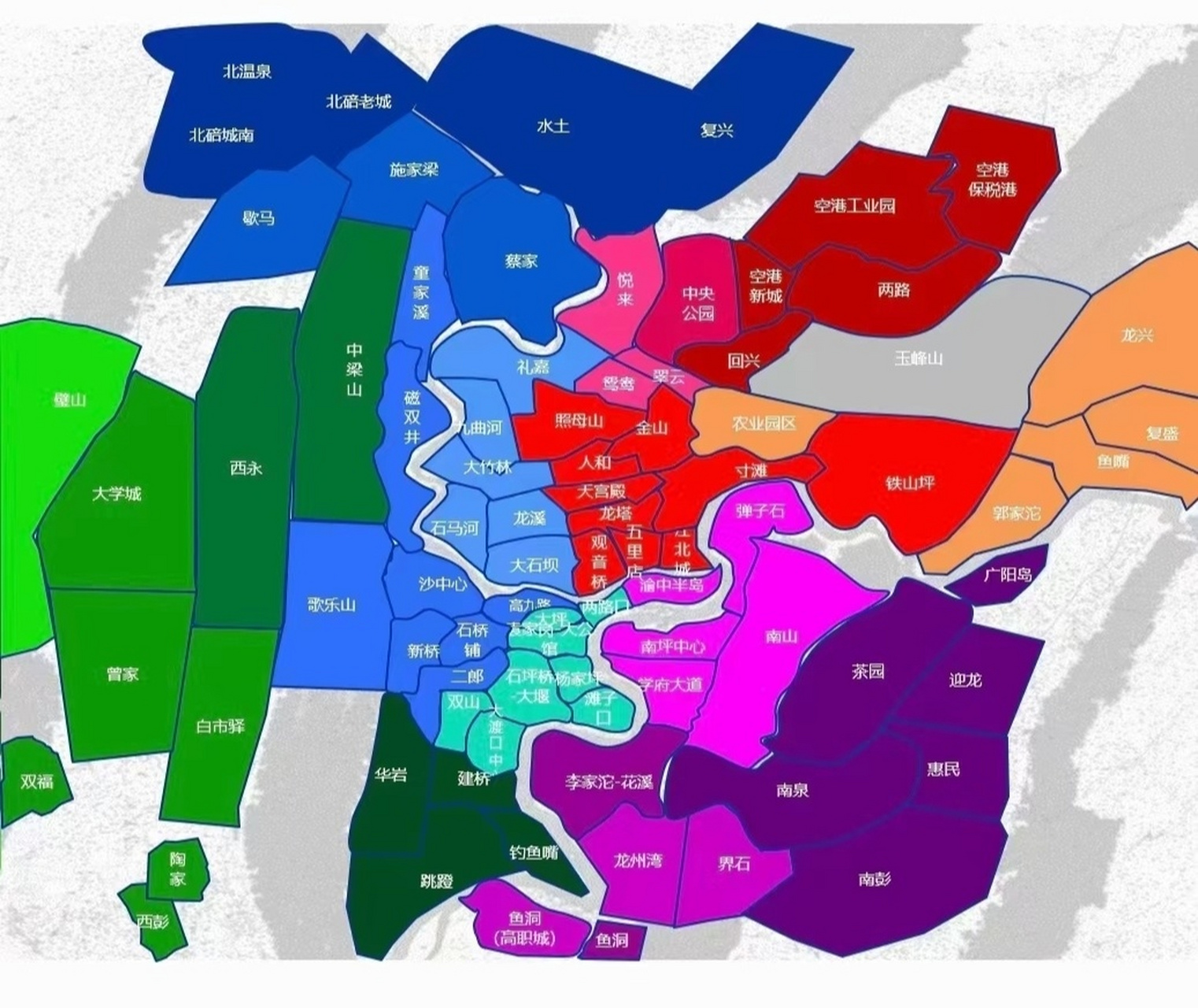 【重庆土拍过后,一家欢乐九家愁】 重庆整个渝北区蔡家,礼嘉,悦来