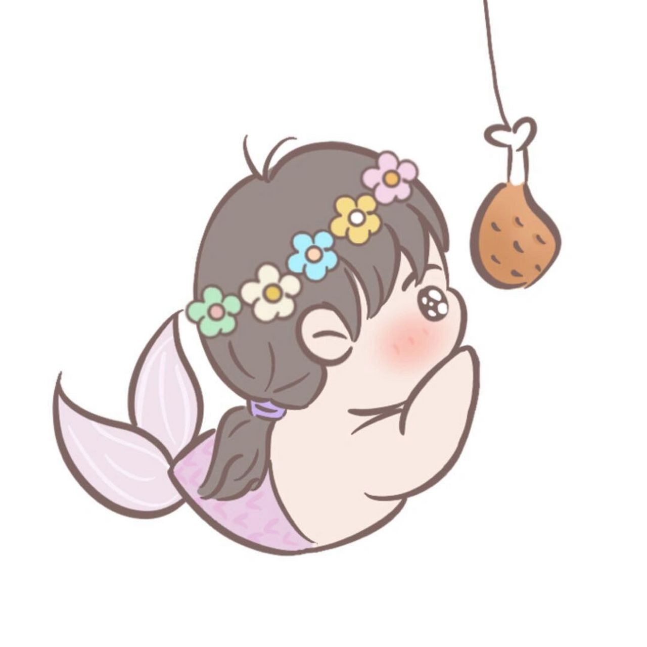小胖鱼(女版)第一弹 超可爱原创情侣头像 还有什么能比用甜甜的情侣