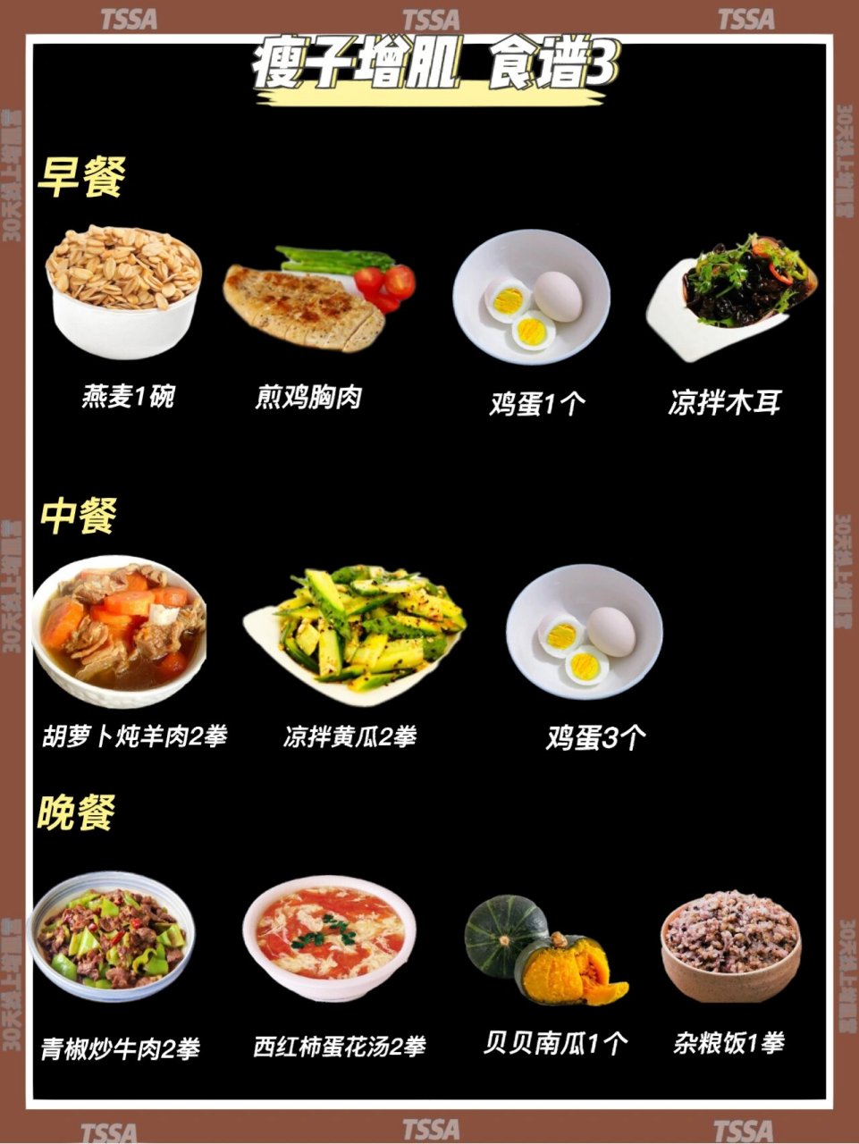 新手增肌食谱|营养师搭配,让你吃出好身材 大家好呀,我是猫猫老师 说