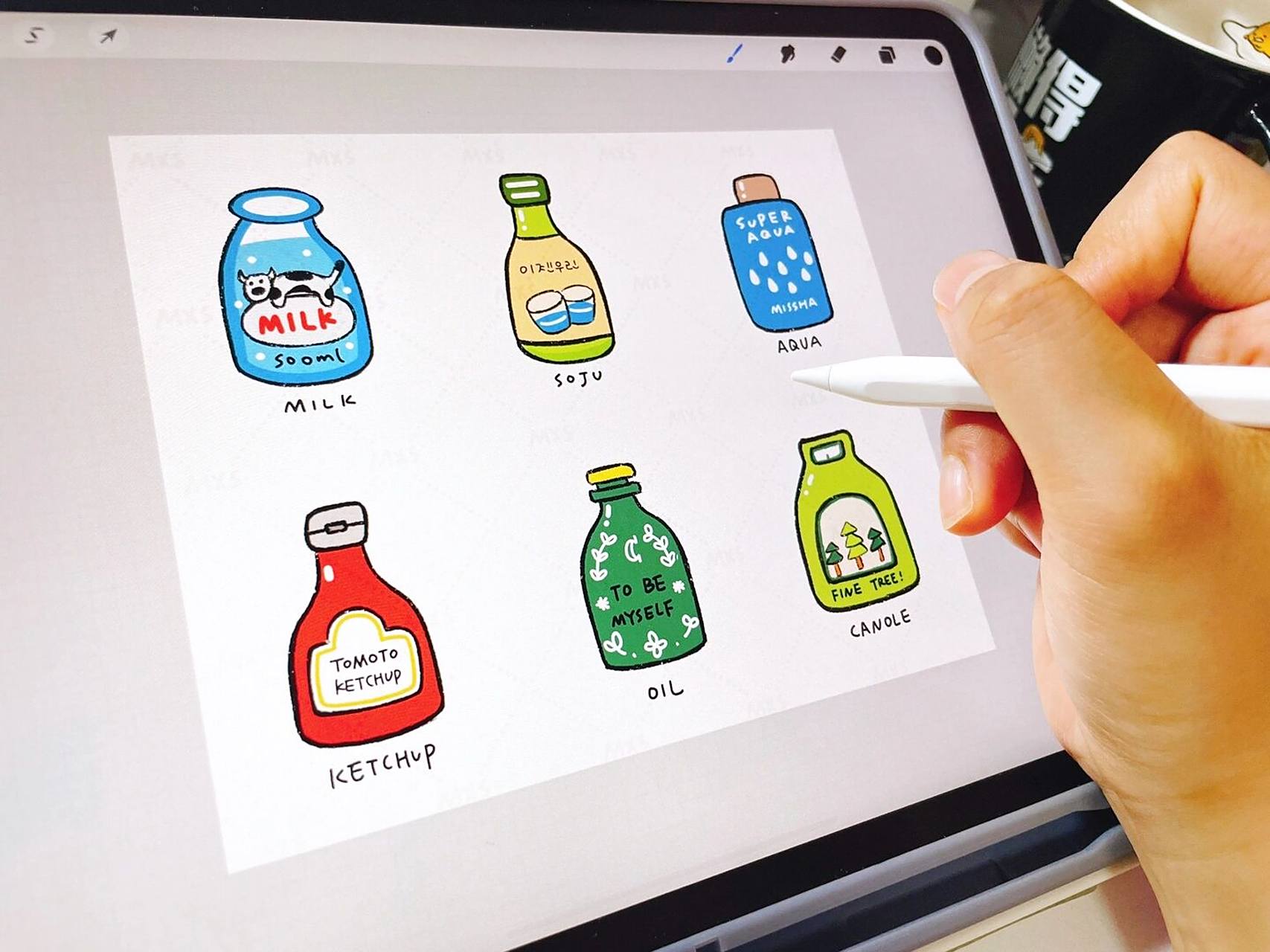 一起画简笔画|可爱的瓶瓶罐罐 临摹 看到好看的瓶瓶罐罐就会想收藏