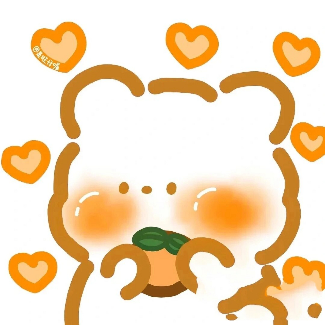 可爱水果小熊头像 #自带滤镜#  #可爱头像