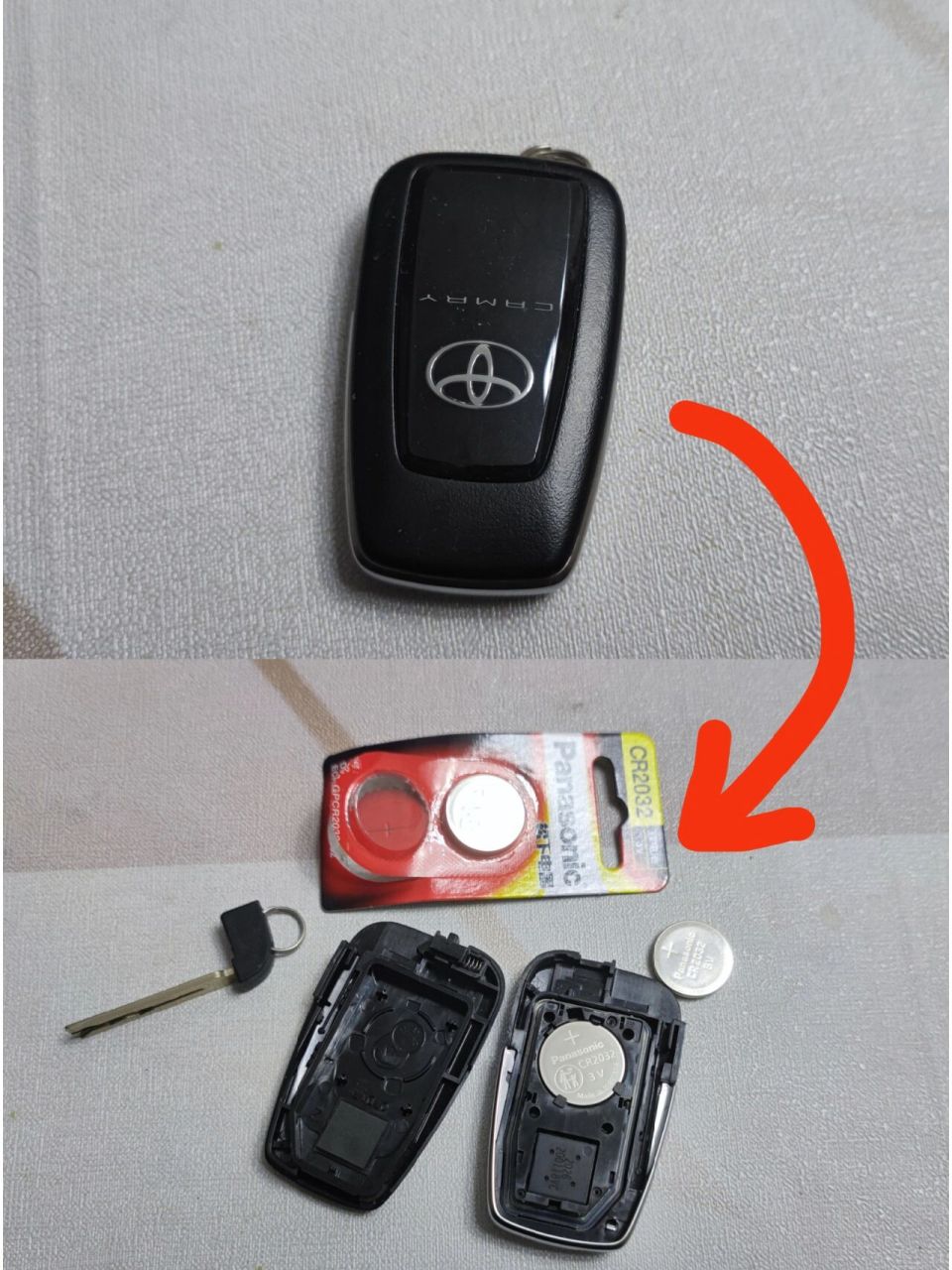 凯美瑞用车之换钥匙电池     最近小凯提示车钥匙电量不足,咨询了4s店