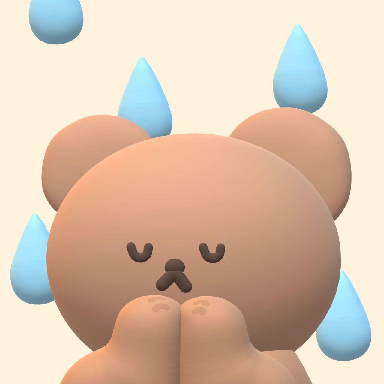 扑扑熊求雨中ing～|可爱头像 在线求雨中97