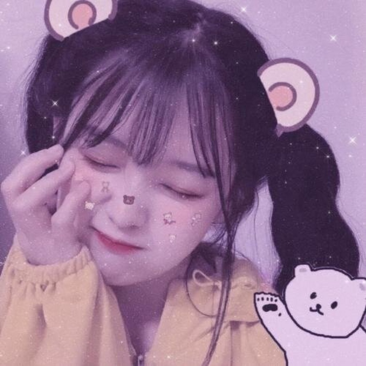 紫色系女生头像真人,不喜勿喷!