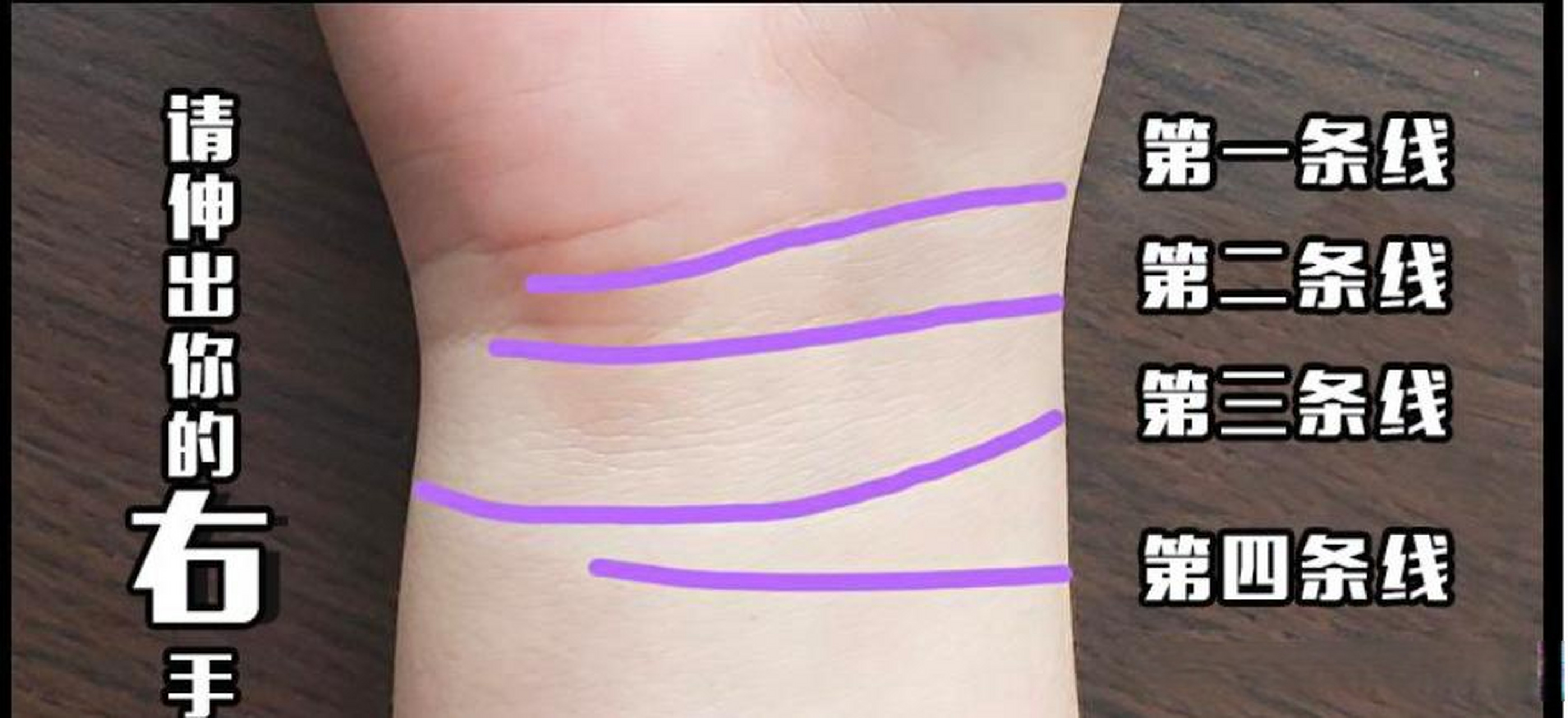 你手腕上有几道纹,就能看出你是啥命!