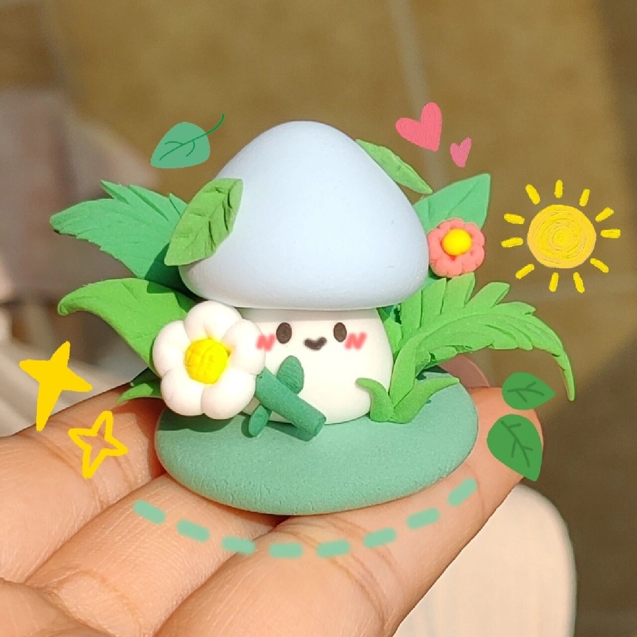 壮|超轻粘土 98小么菇96 天气真好9898
