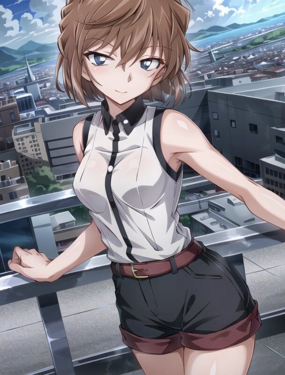 宫野志保丨灰原哀,好美的换装 1,深海里的鲨鱼,看到海面上,阳光下跳跃