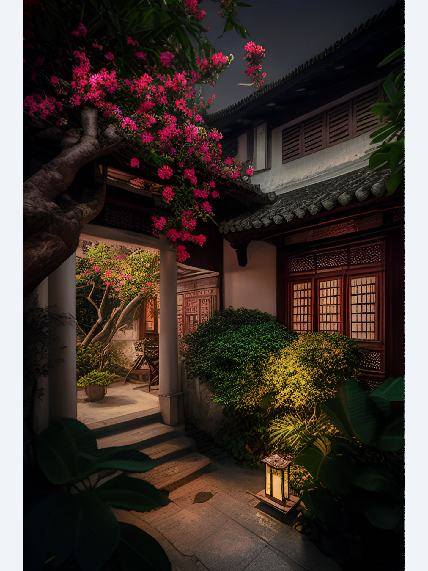 古风素材 庭院深深深几许