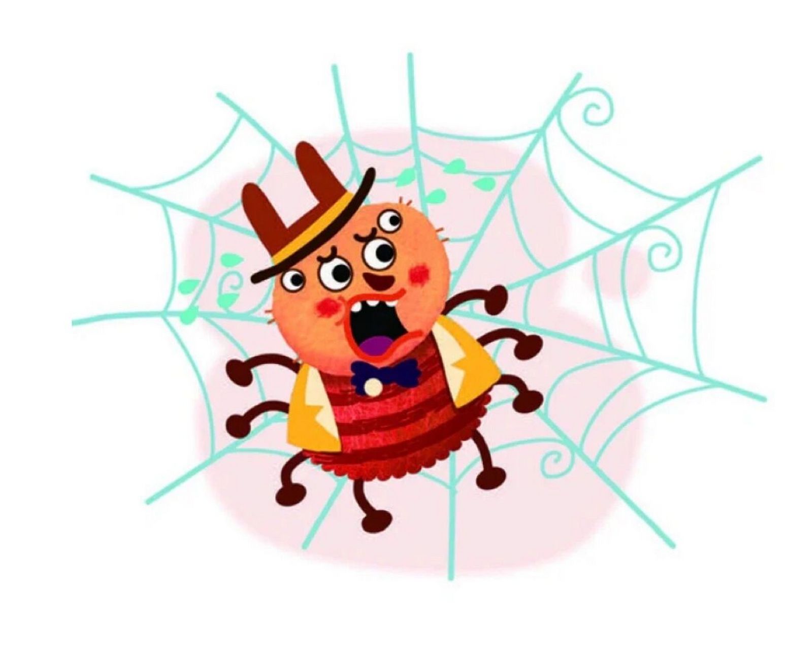 二下《蜘蛛开店》教具课件 有姐妹问我板贴是怎么弄的,跟大家分享一下